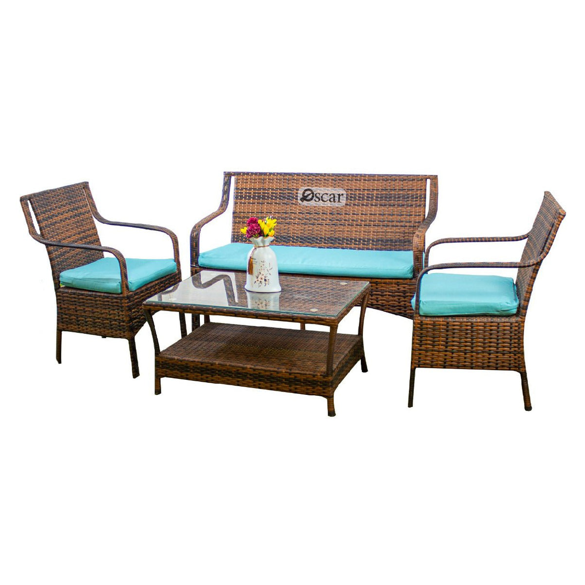 Marvel rattan set for 4 persons