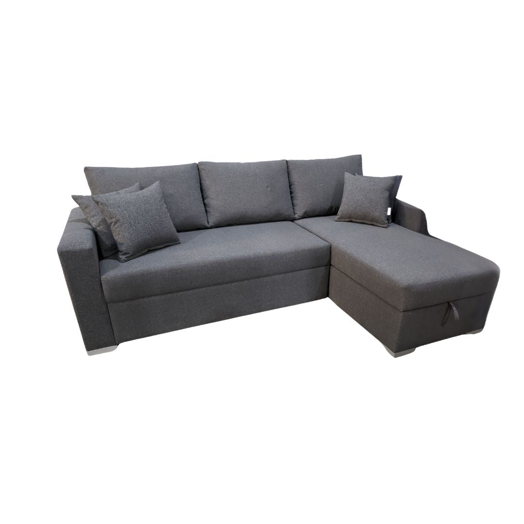 Manx sofa, 2 seater, bed and storage drawer - red beech wood - HST-043
