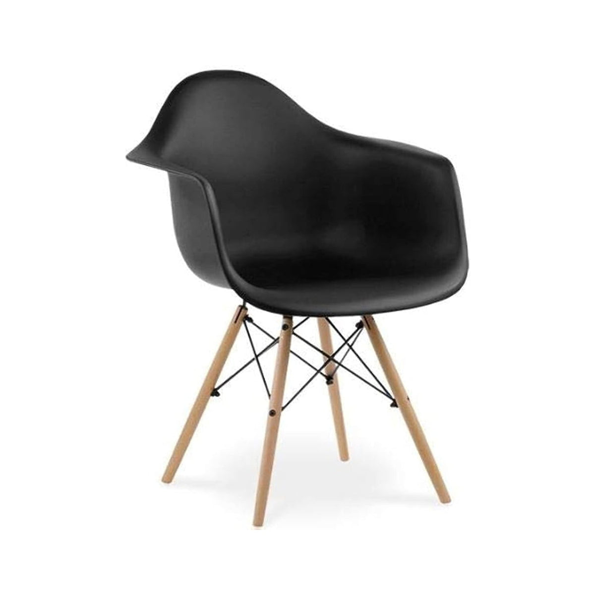 Modern armchair with beech wood legs - RYL-060