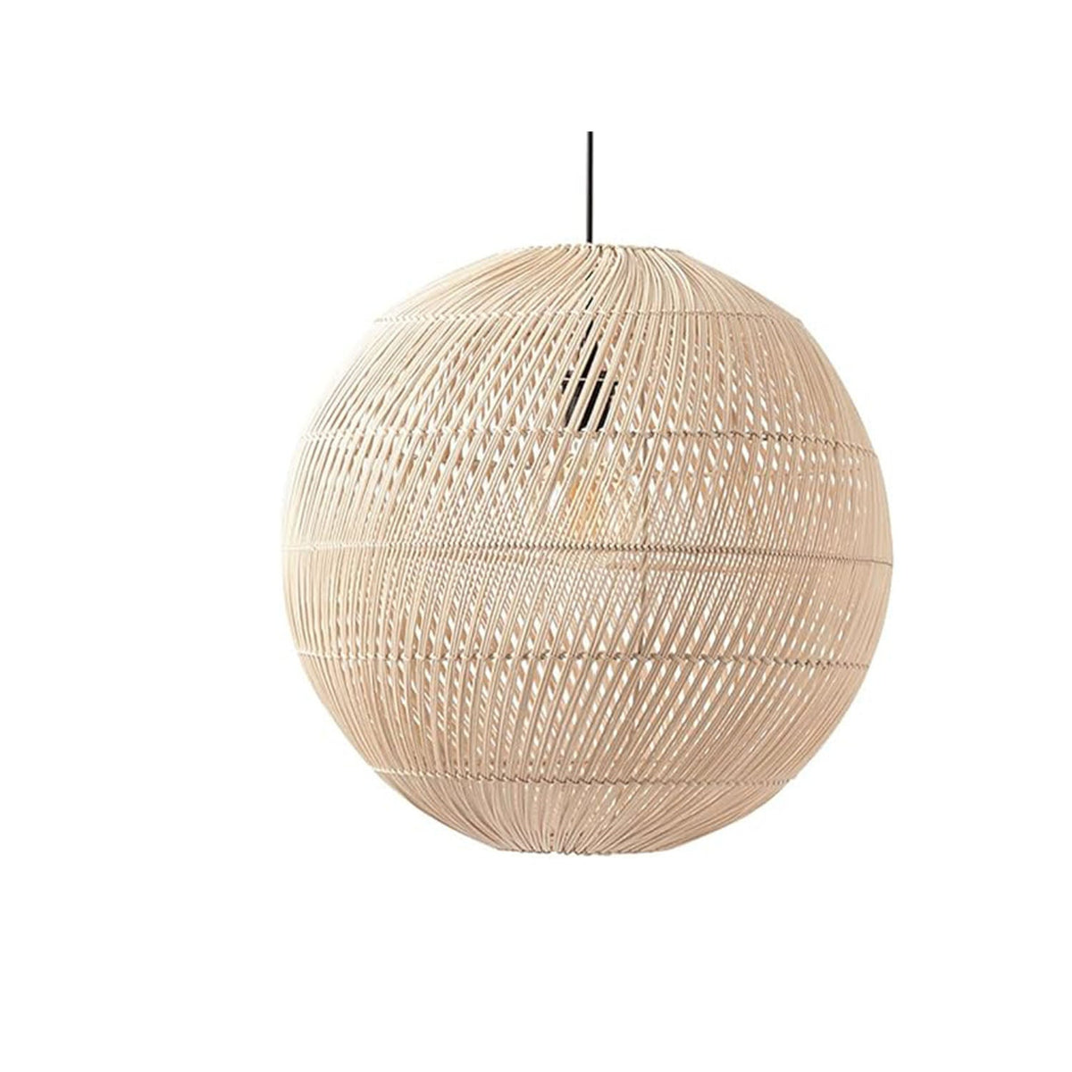 Natural Bamboo Chandelier 40x40cm - HOB-025