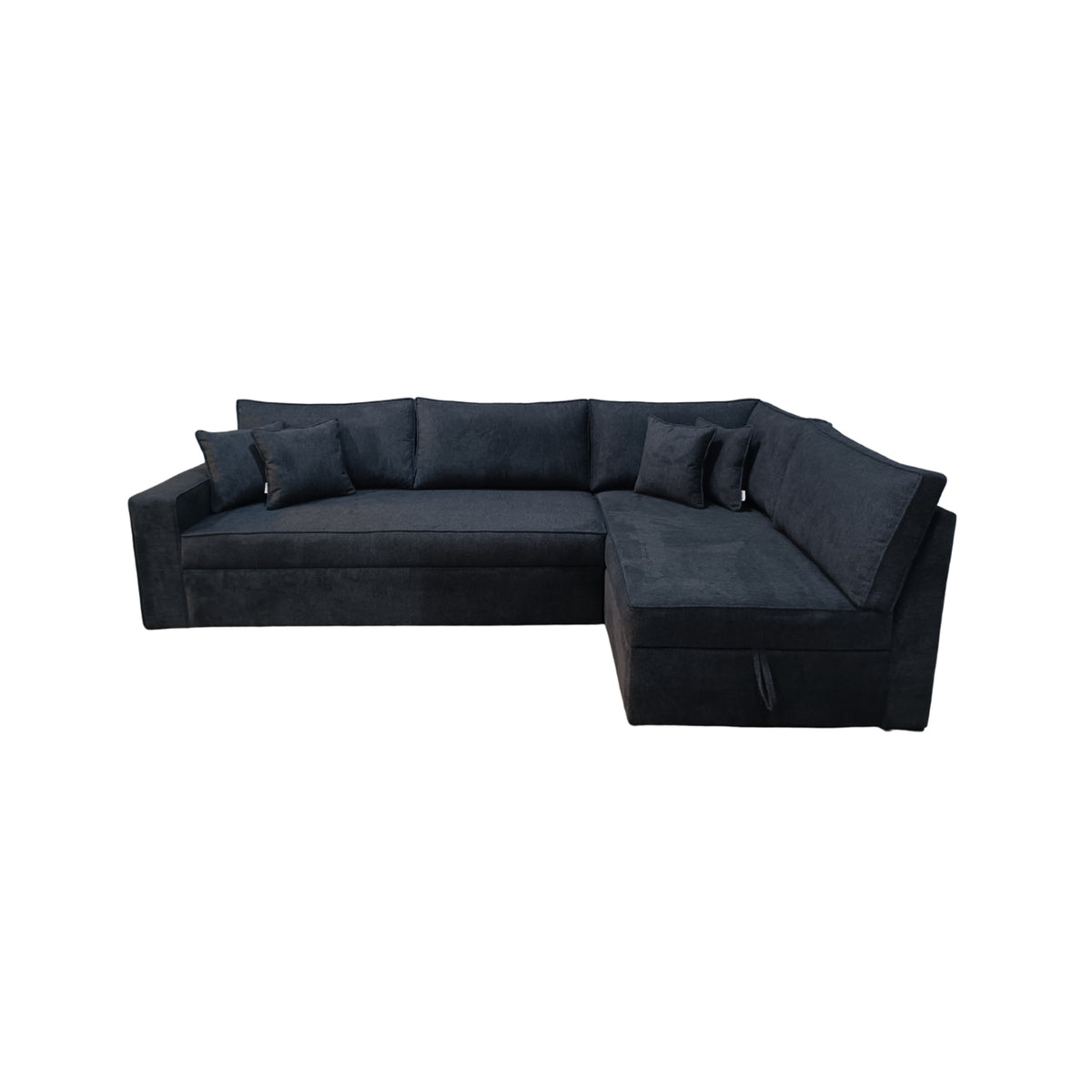 Manx 3-seat sofa with full back - red beech wood - HST-052