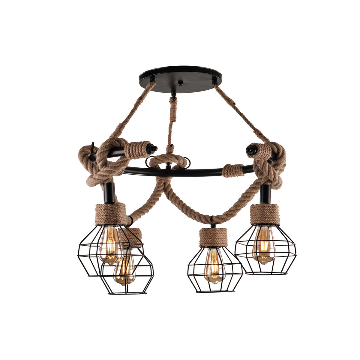 Elegant aluminum chandelier for distinctive lighting and spaciousness.