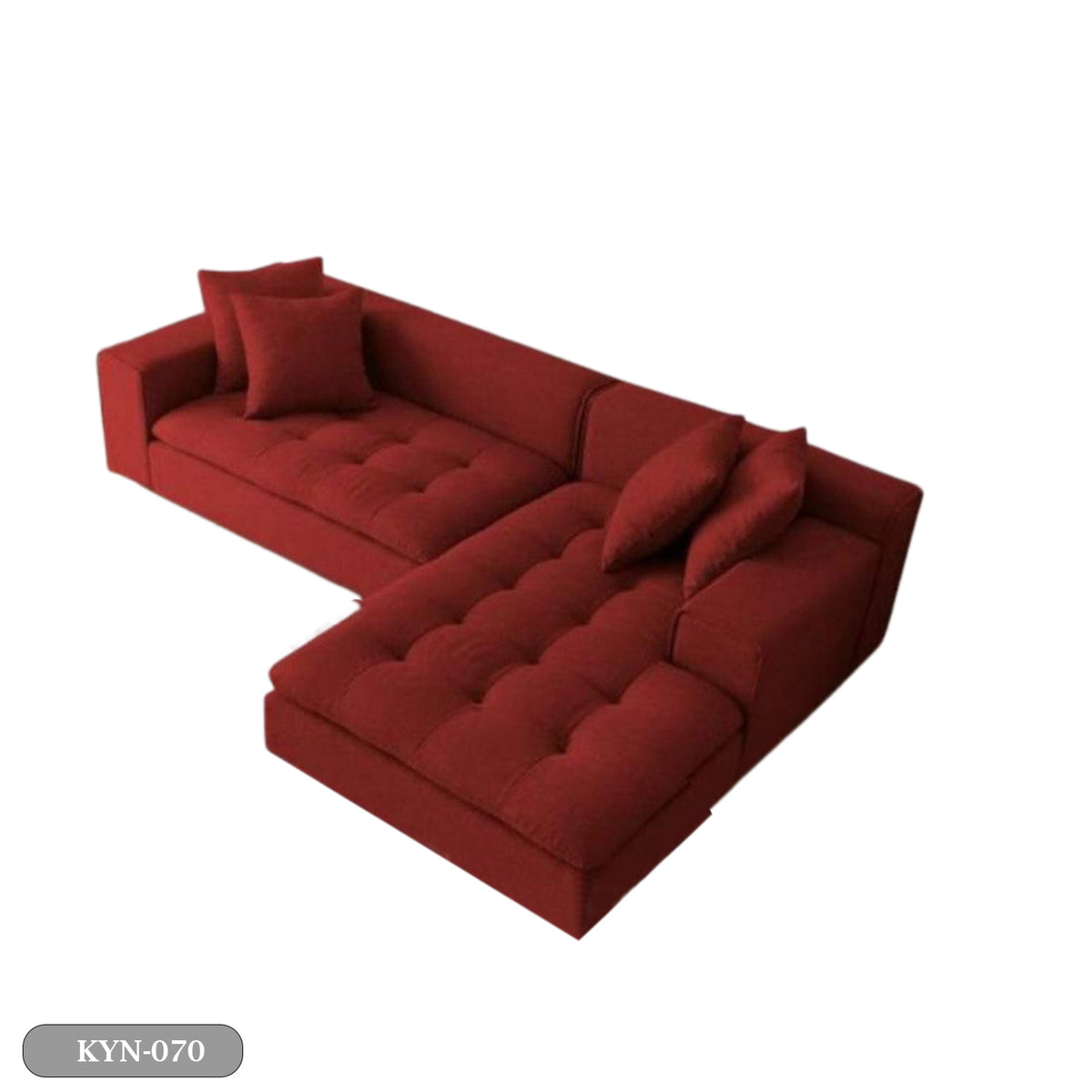 Beech wood corner with linen or velvet fabric - KYN-070