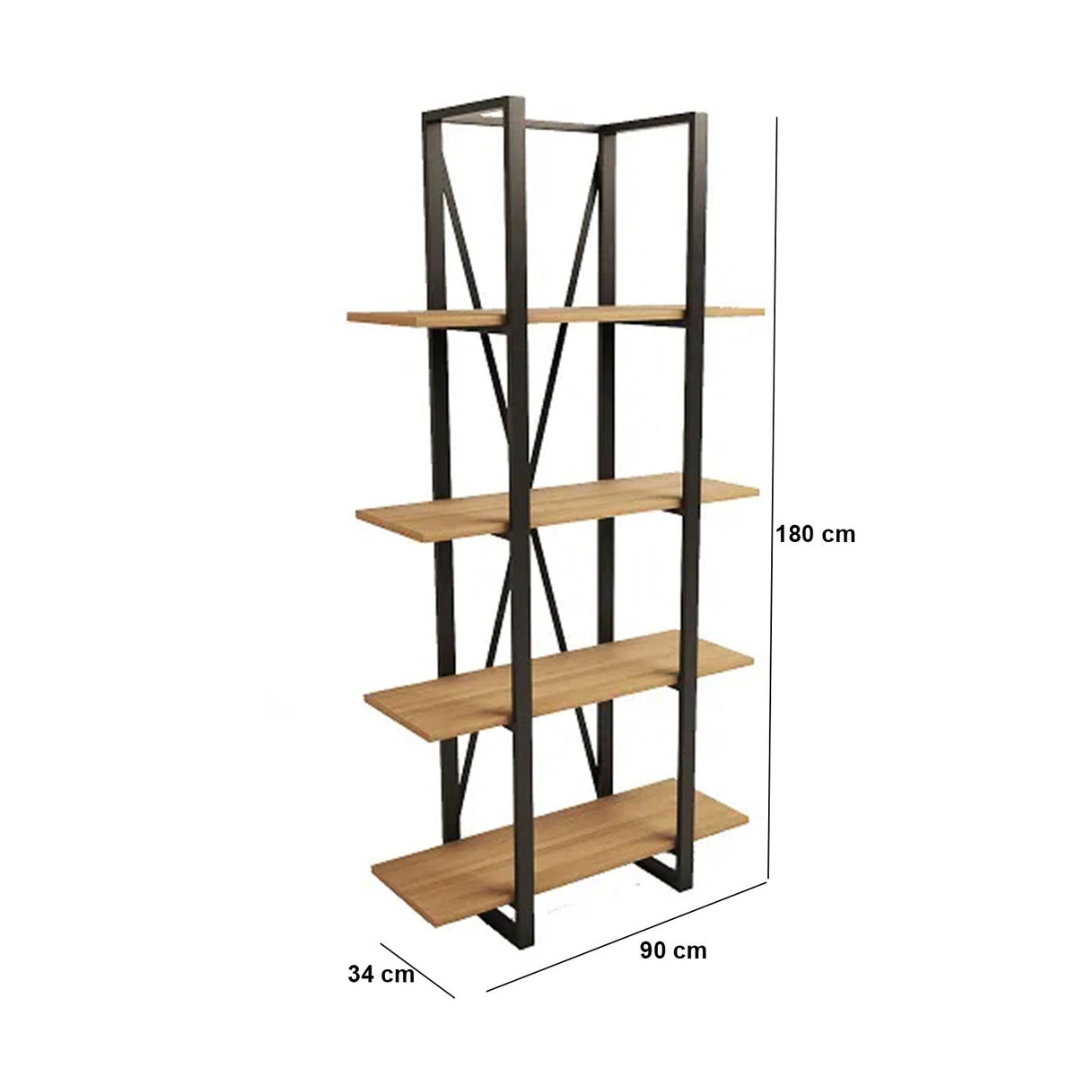 MDF and steel office desk - OUBE-096