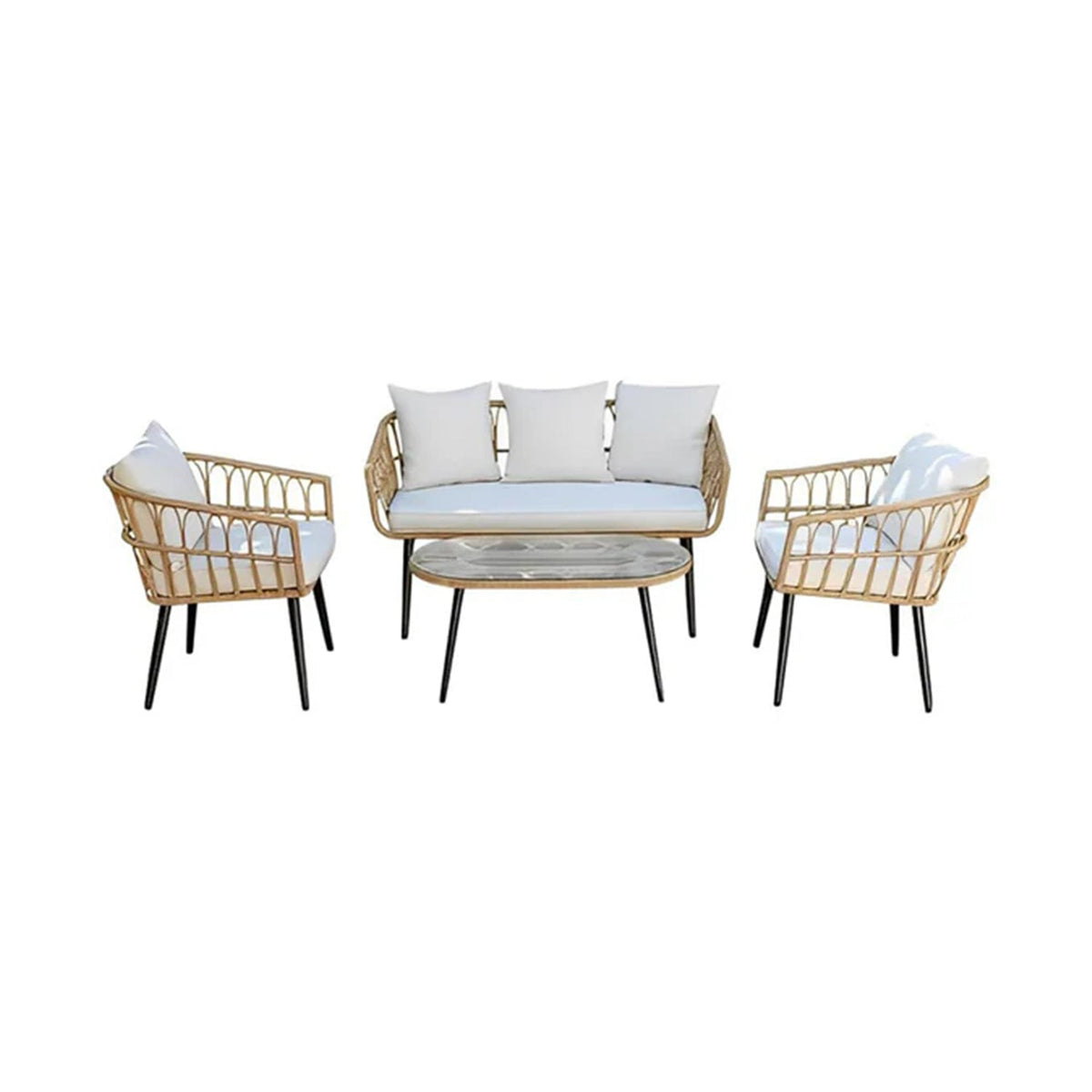 Sydney One Rattan Set for 4 Persons - OS-430