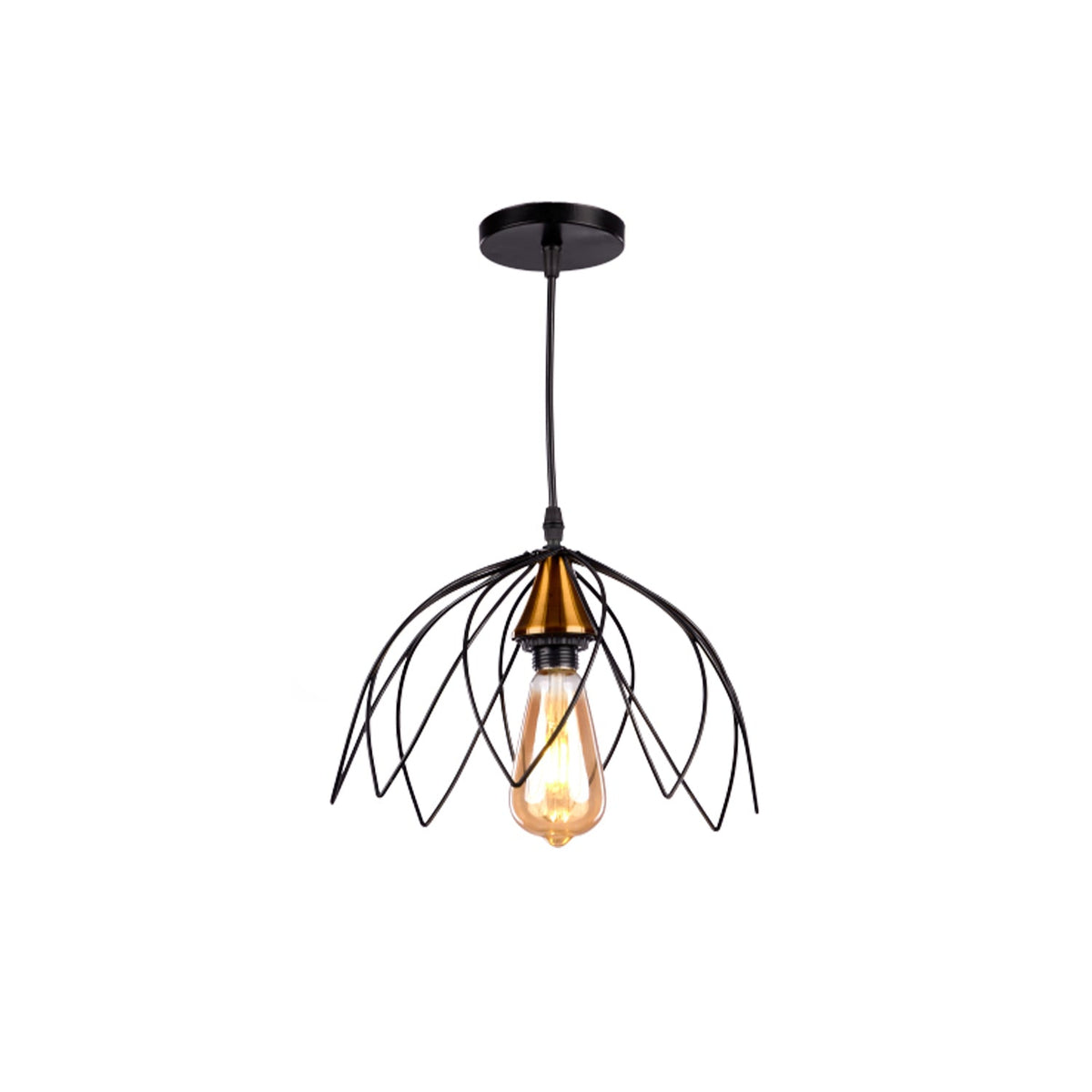 Aluminum chandelier with an elegant artistic design