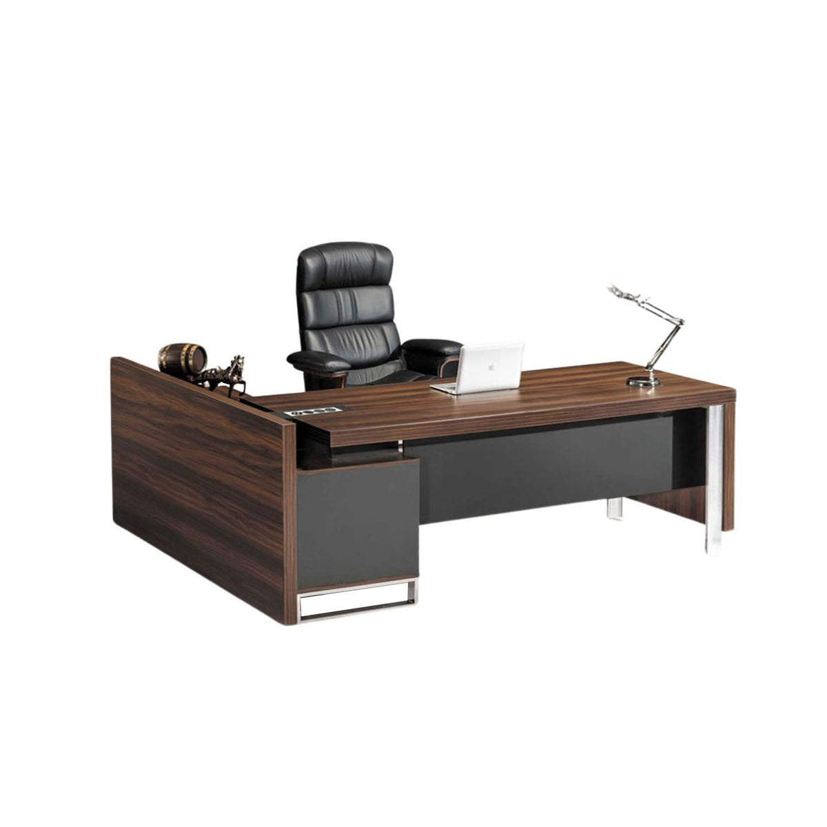 High-quality Spanish MDF wooden executive desk – a durable, modern design suitable for professional offices – CEM-143