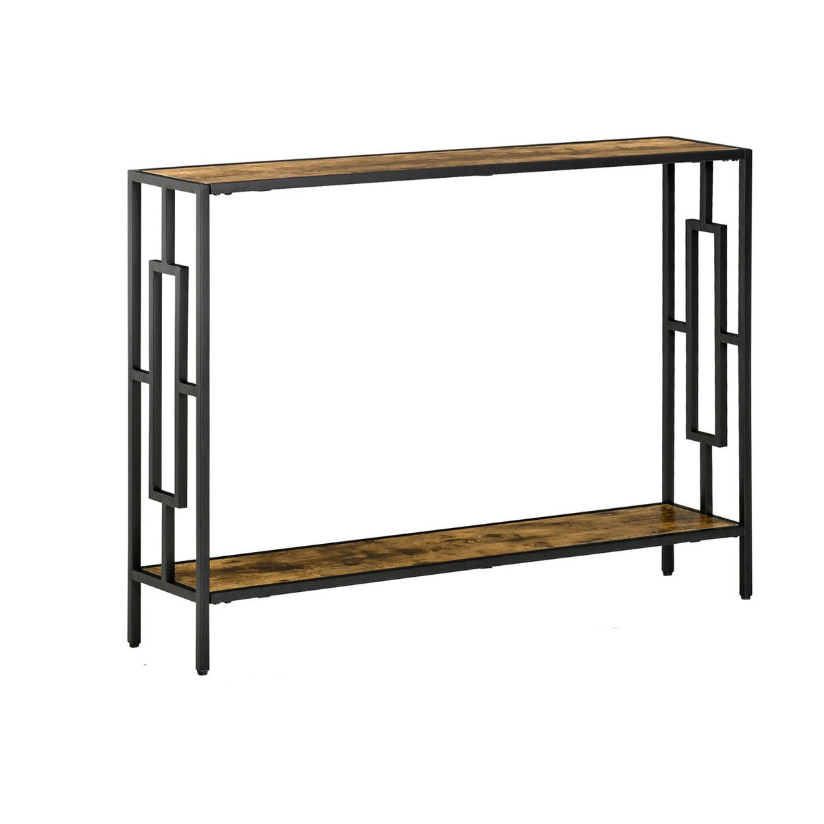 Iron and Melamine wood console - MTC-091