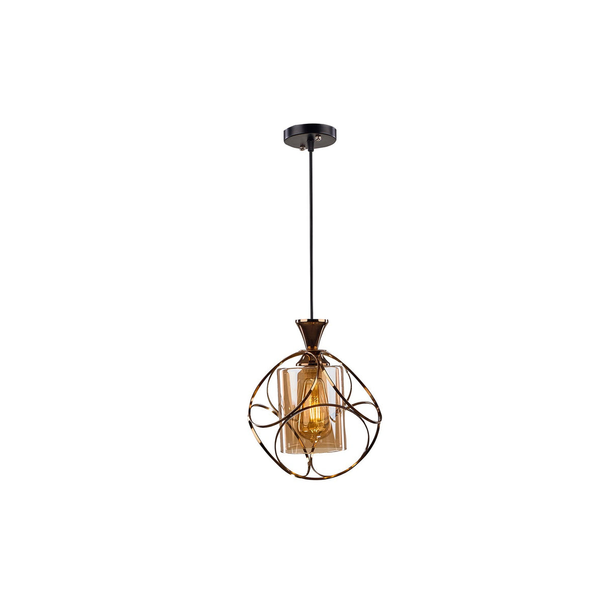 Modern aluminum chandelier adds elegance to your home.