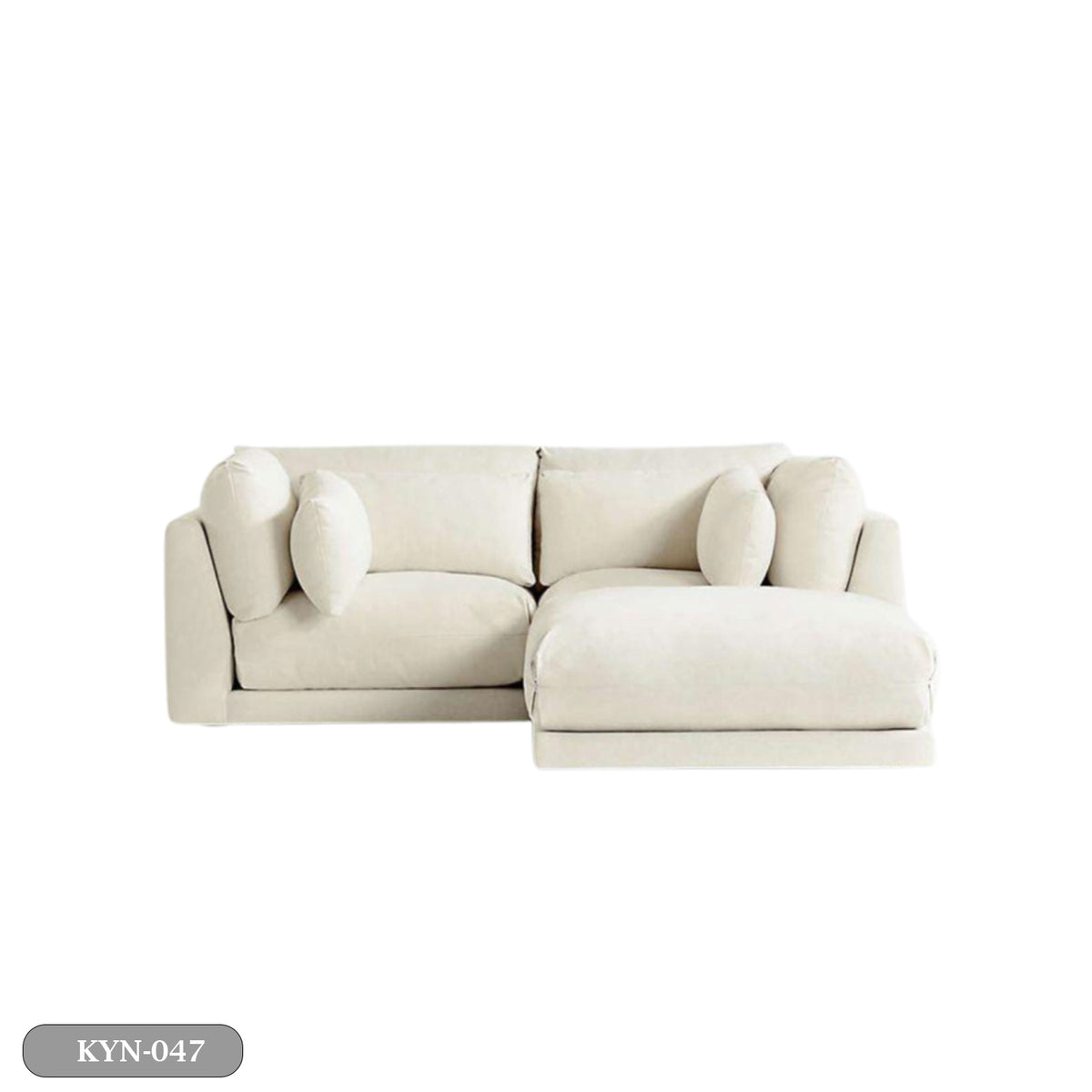 Beech wood corner with linen or velvet fabric - KYN-047