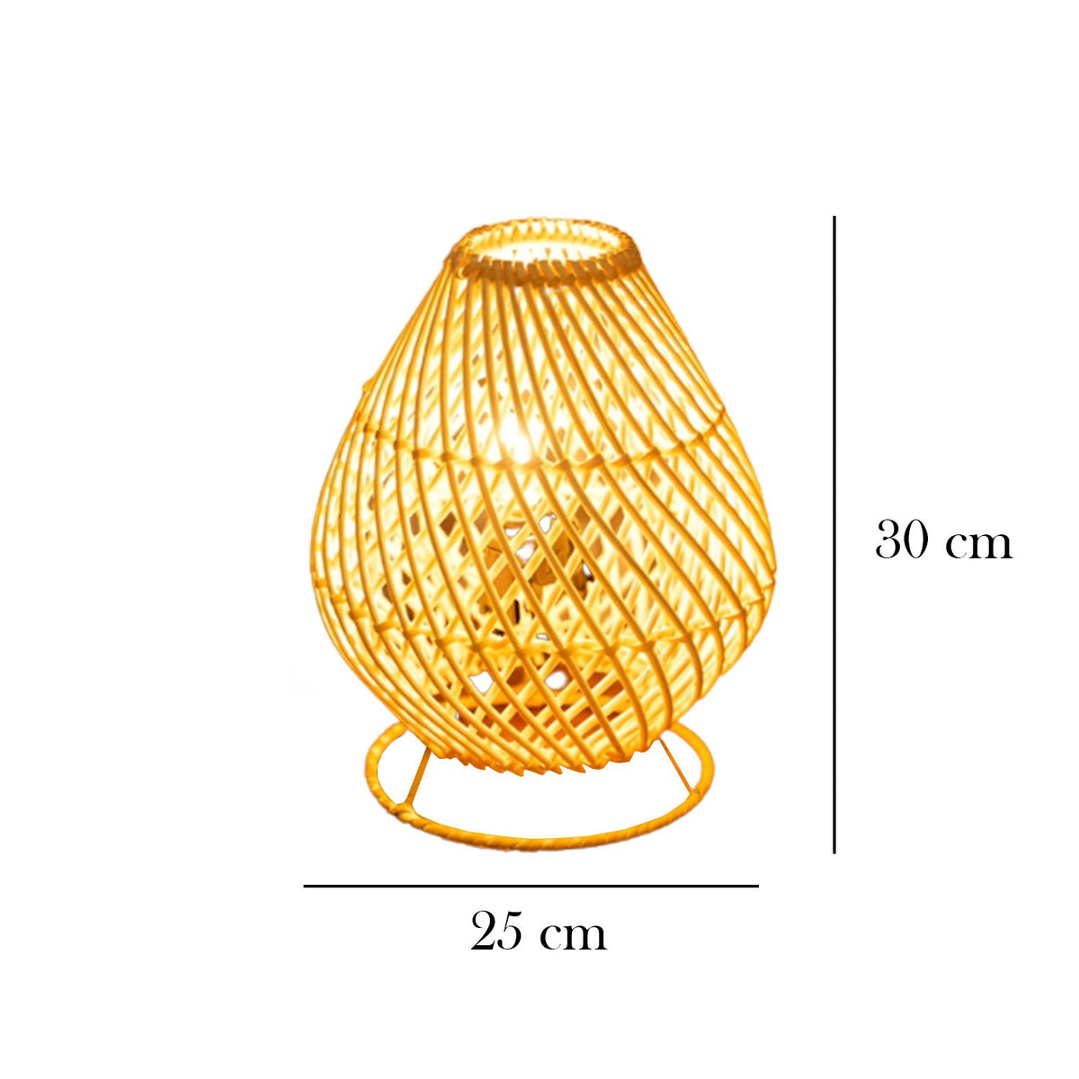 Bamboo Wood Chandelier - HOB-012 - 30cmx25cm