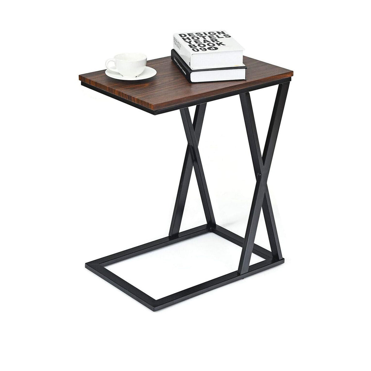 Side table made of MDF wood and metal - WAF-044