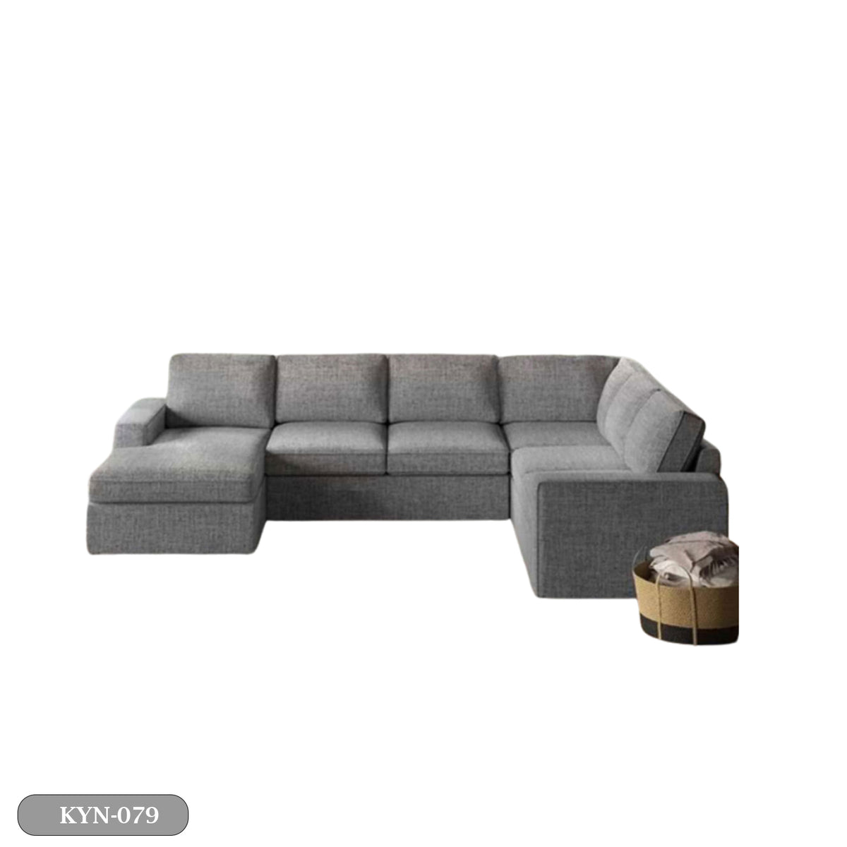 Beech wood corner with linen or velvet fabric - KYN-079