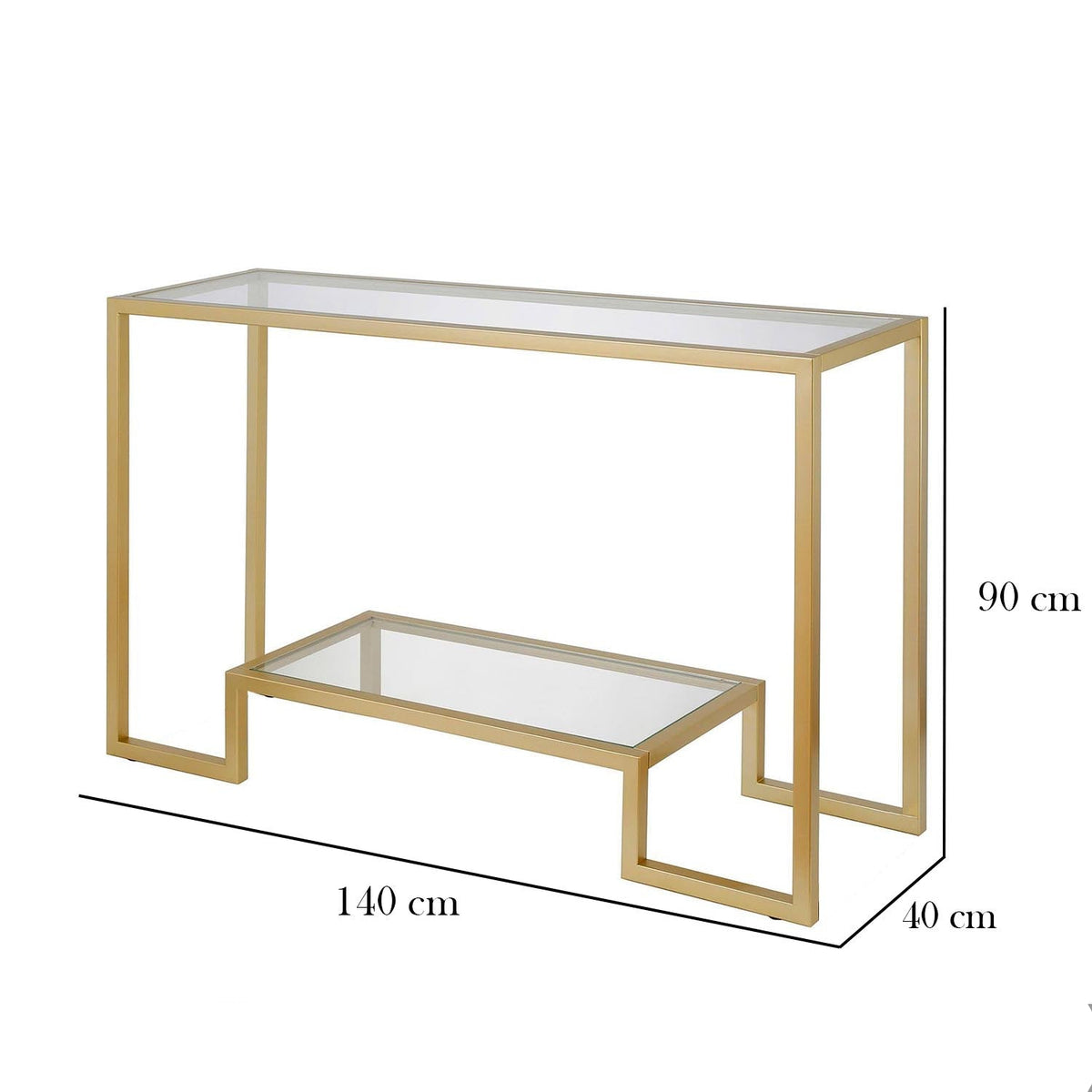 Powder Coated Iron Console