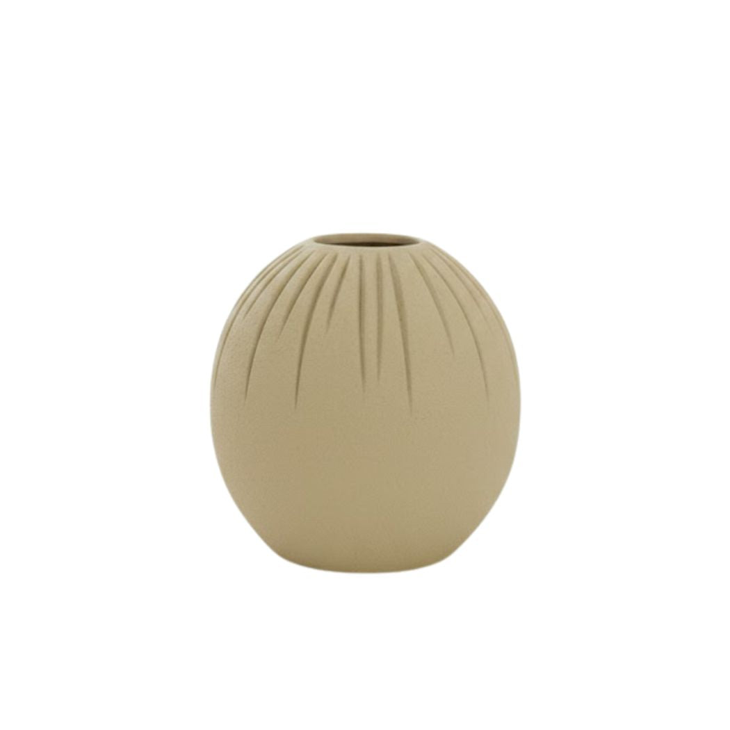 Beige Ceramic Vase for Calm and Elegant Decor KHK-031
