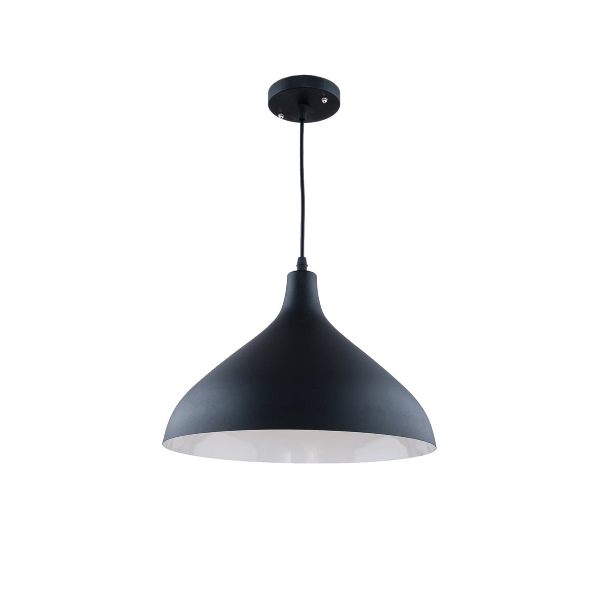 Small aluminum chandelier with elegant lighting