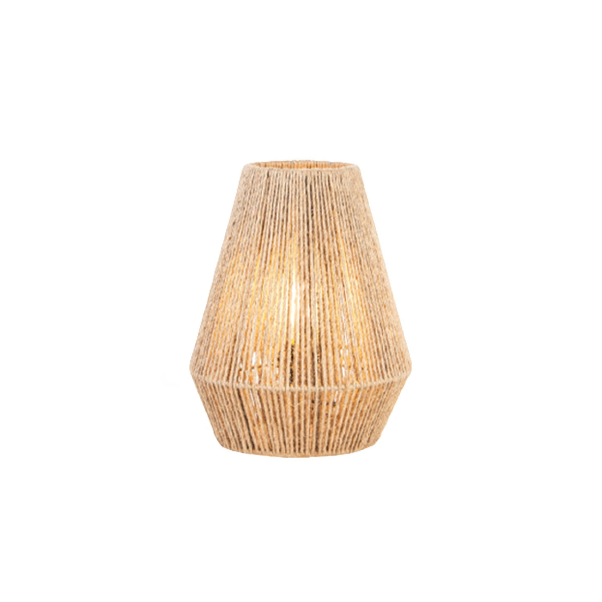 A natural rope chandelier with a handmade design that adds warmth and elegance to your home.