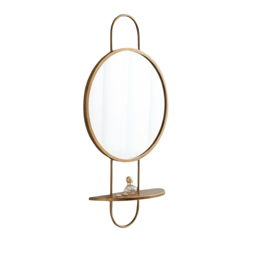 Modern Metal Wall Mirror MSC-520 – Elegant Design of Electrostatic Painted Stainless Steel Iron