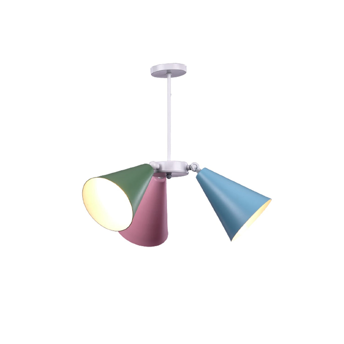 Aluminum chandelier with a modern and elegant design