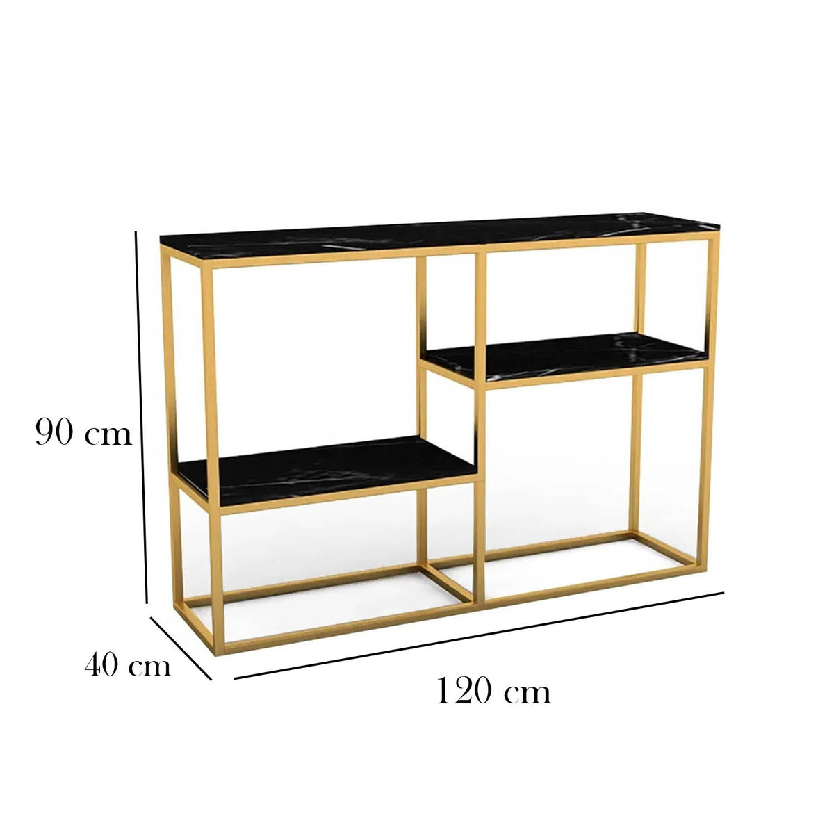 Patty iron console with electrostatic paint and MDF wood