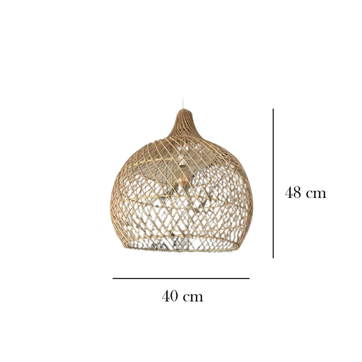 Bamboo Wood Chandelier - HOB-007 - 48cmx40cm