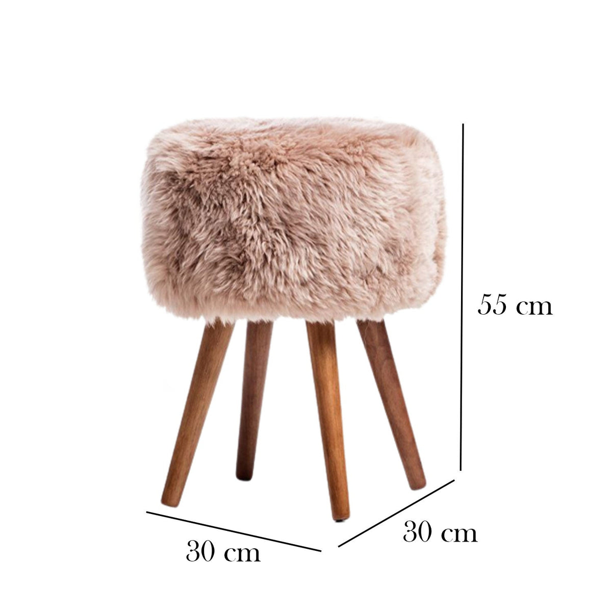 Ejan wooden chair for legs walnut 55 * 30