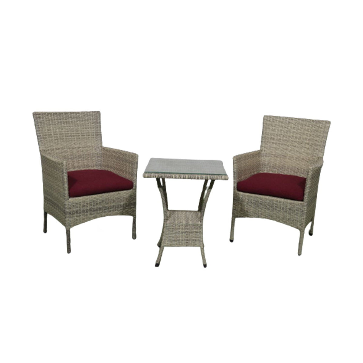 Rattan set 2 chairs and table TOK-006