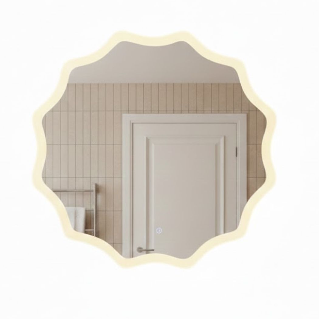 Sun LED Circular Wall Mirror – Model KTM-002 by Oscar Furniture