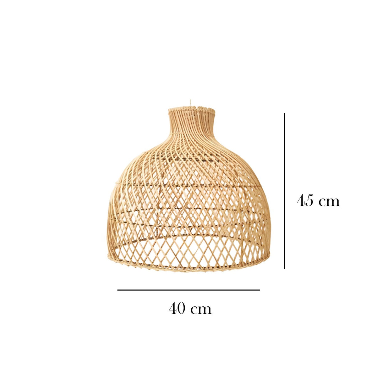 Bamboo Wood Chandelier - HOB-006 - 45cmx40cm