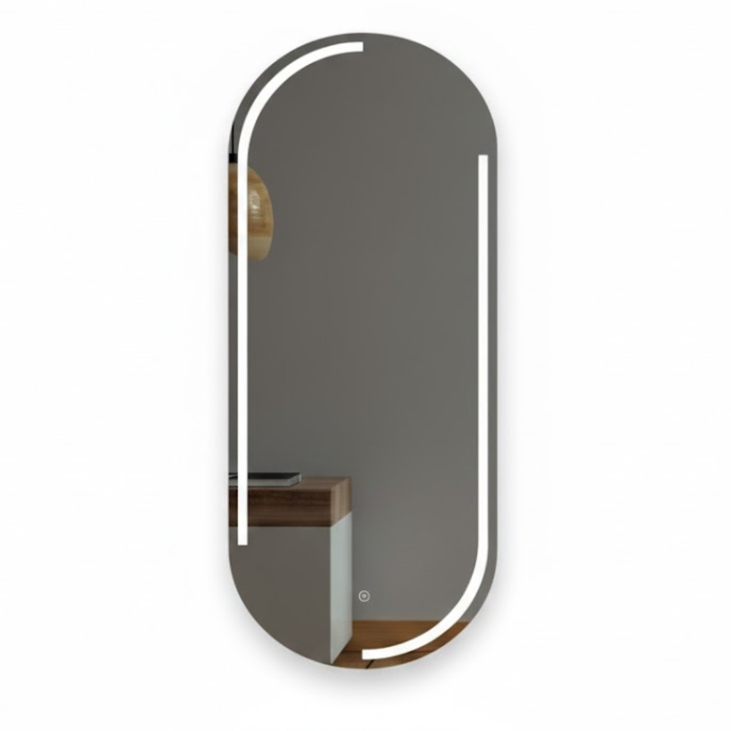 Touch mirror with LED lighting – Size 60×80 cm – High-quality glass – Model KTM-018