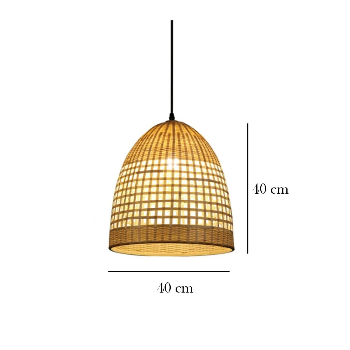 Bamboo Wood Chandelier - HOB-001 - 40cmx40cm