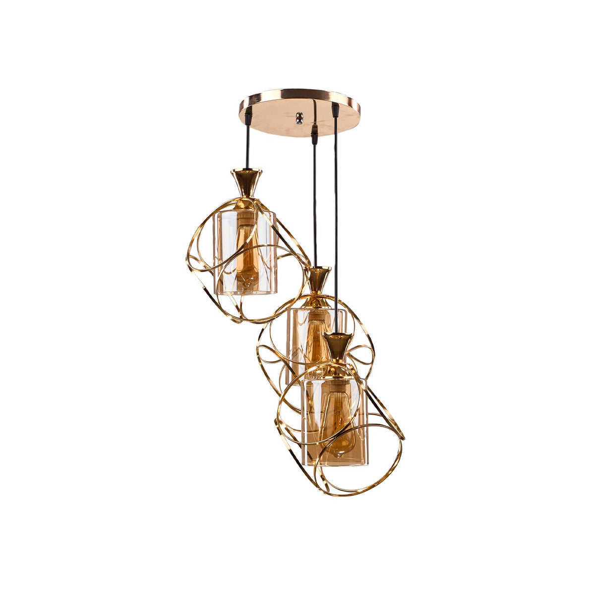 Modern aluminum chandelier adds a luxurious touch to your home.