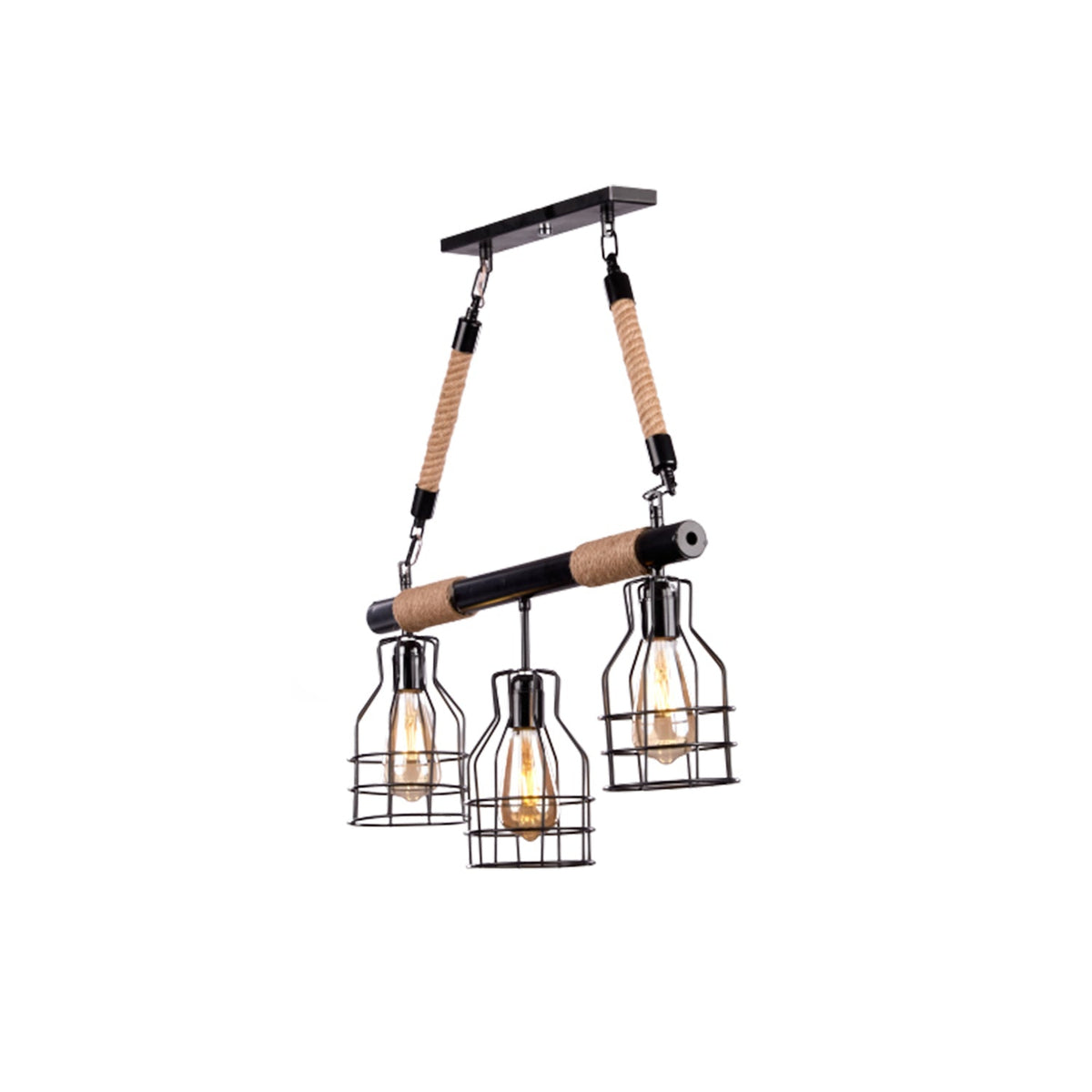 Luxury aluminum chandelier with a sleek modern design