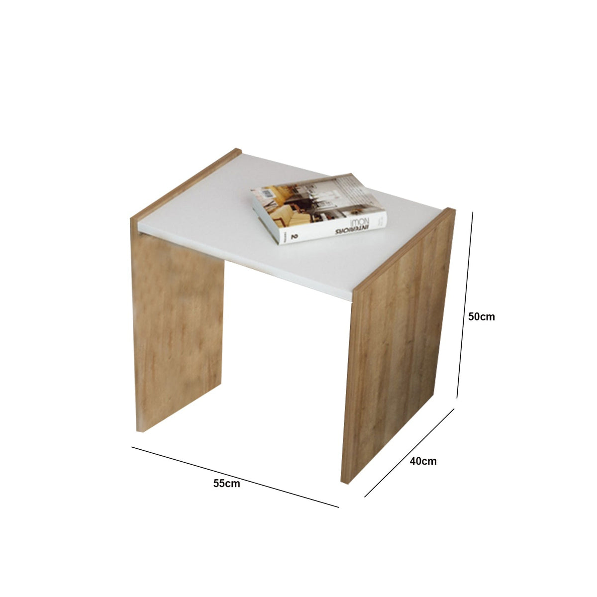 A set of nested side tables made of high-quality MDF wood - OAL-044