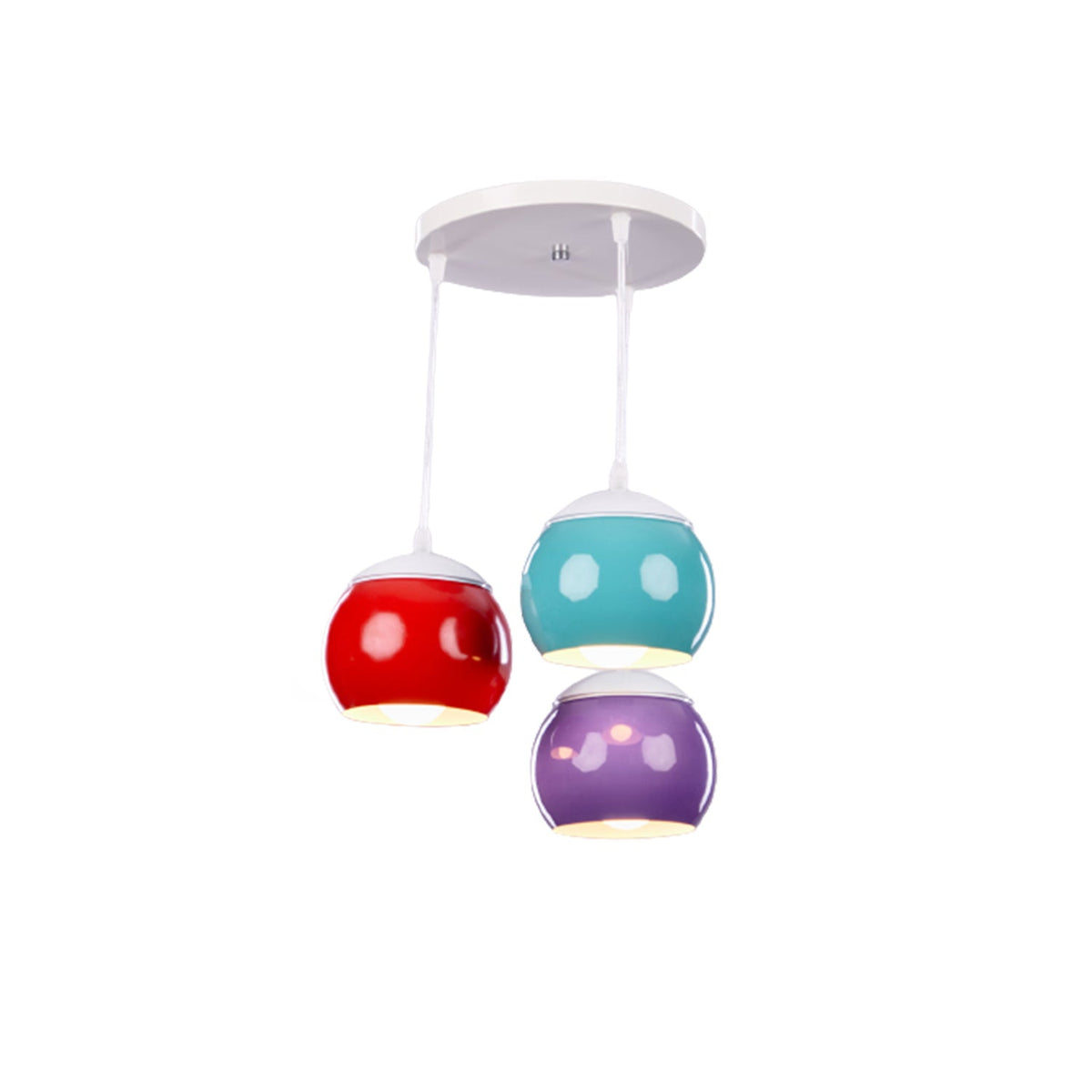 Medium aluminum chandelier with a sleek modern design