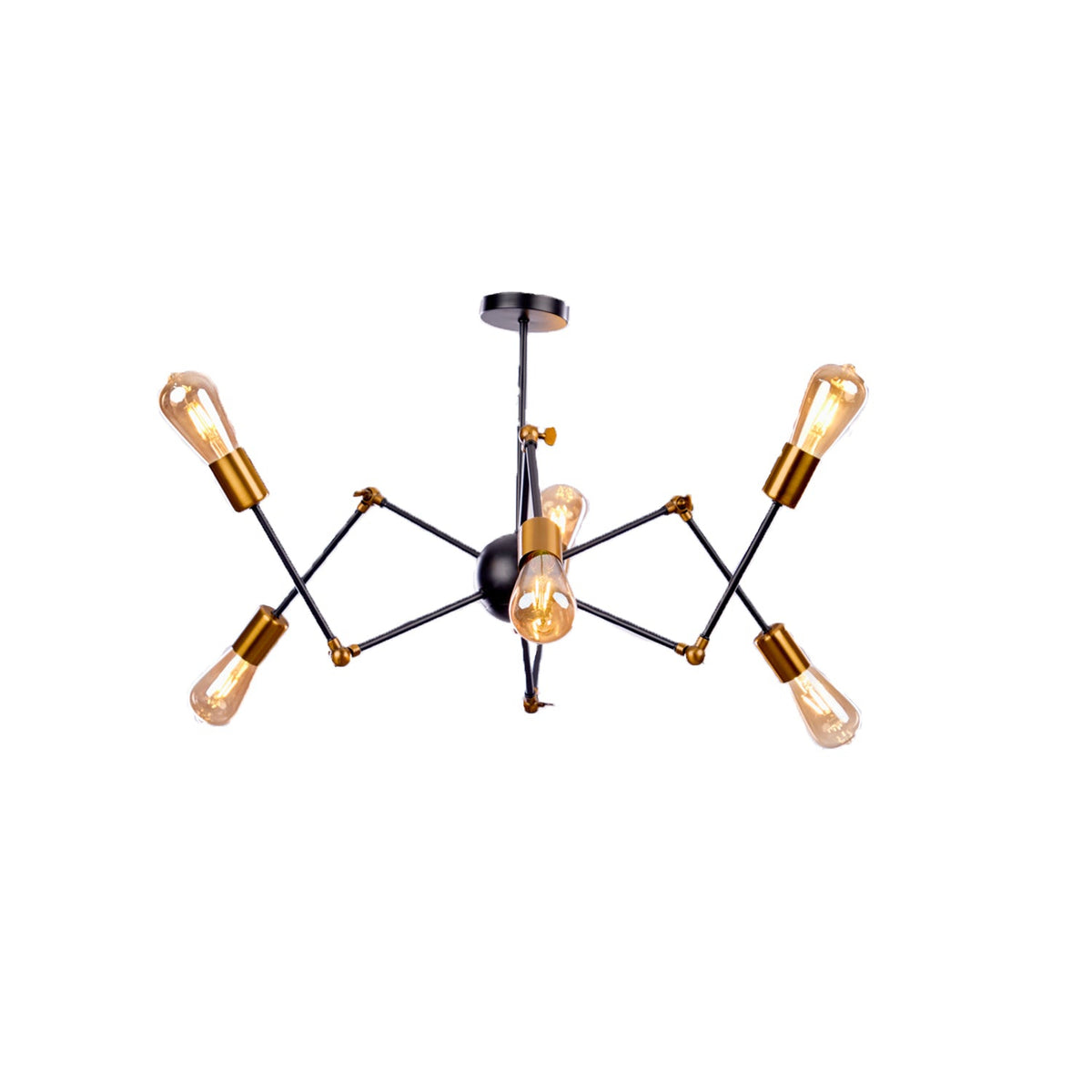 Modern aluminum chandelier adds luxury to any room