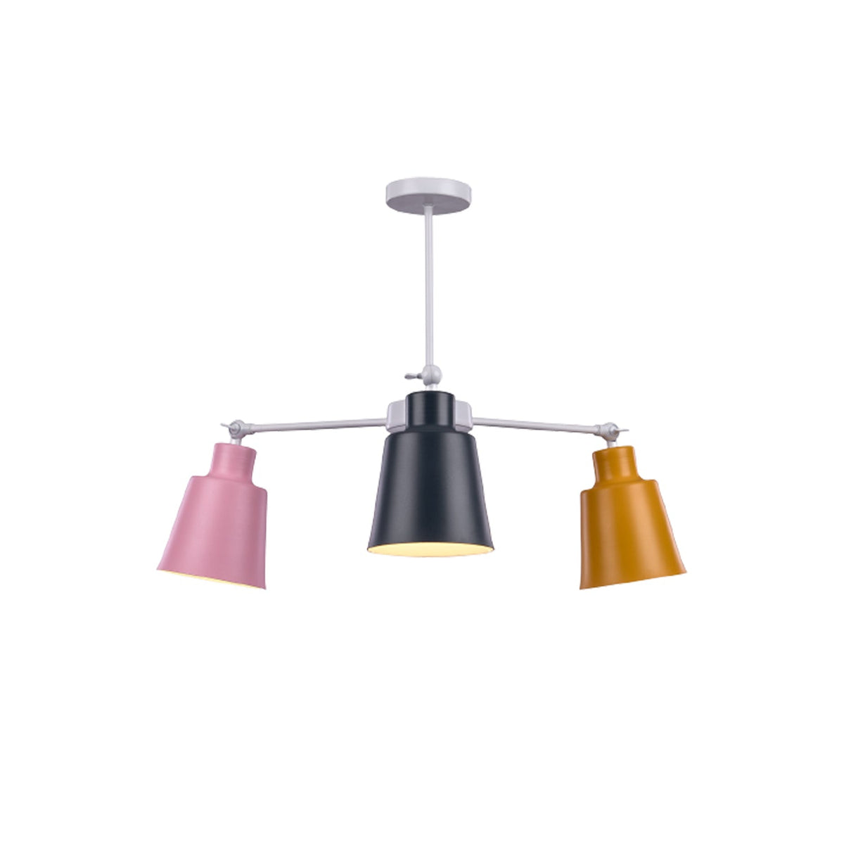 Aluminum chandelier with a modern and luxurious design