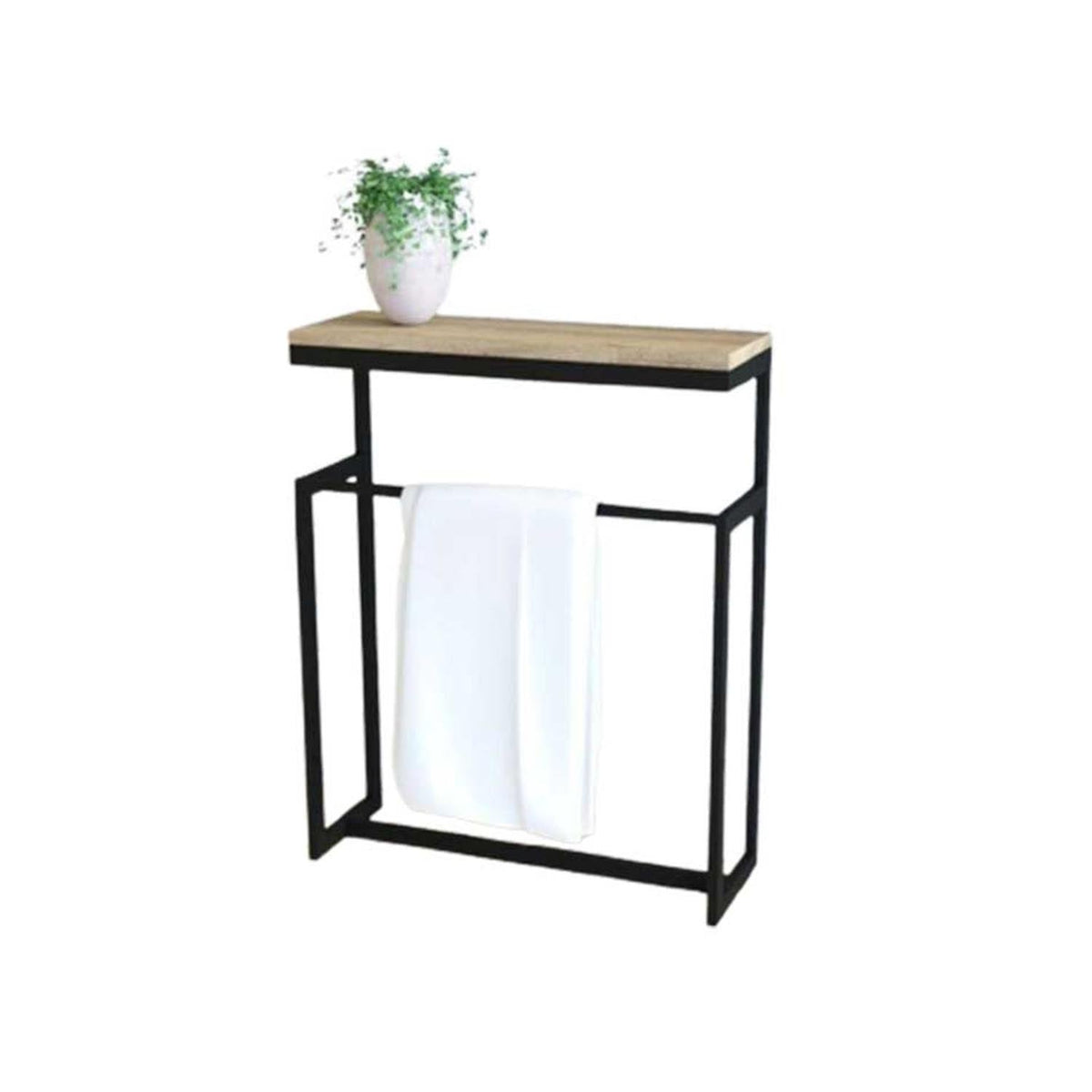 Iron and Melamine wood console - MTC-059