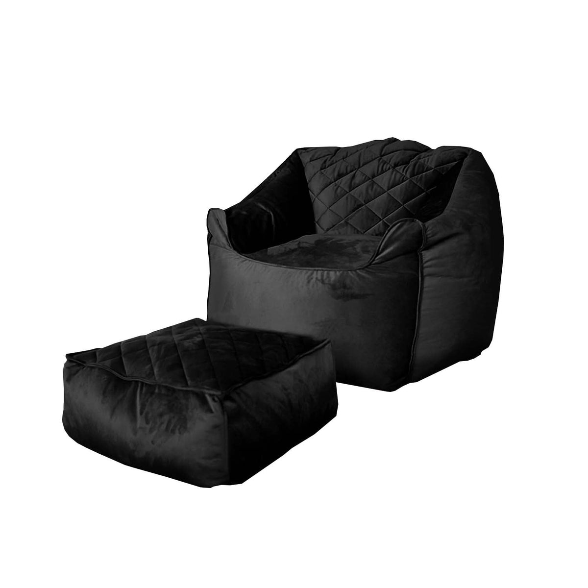 High-Quality Velvet Bean Bag and Pouf - CMF-017