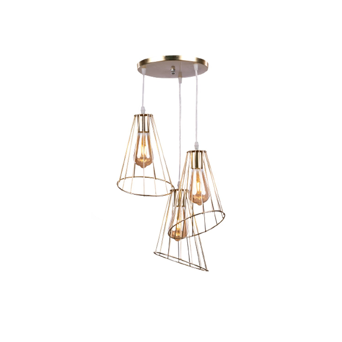 Aluminum chandelier with an elegant design that adds an artistic touch to your home decor.