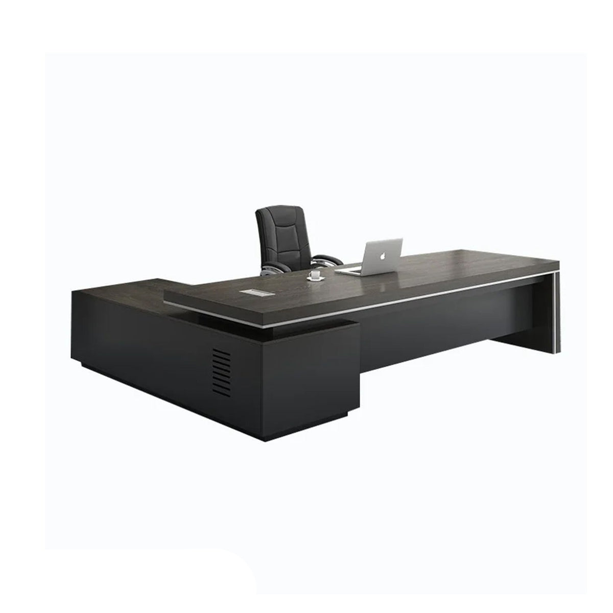 High-quality MDF wooden manager’s desk with a luxurious design – Model OAL-052