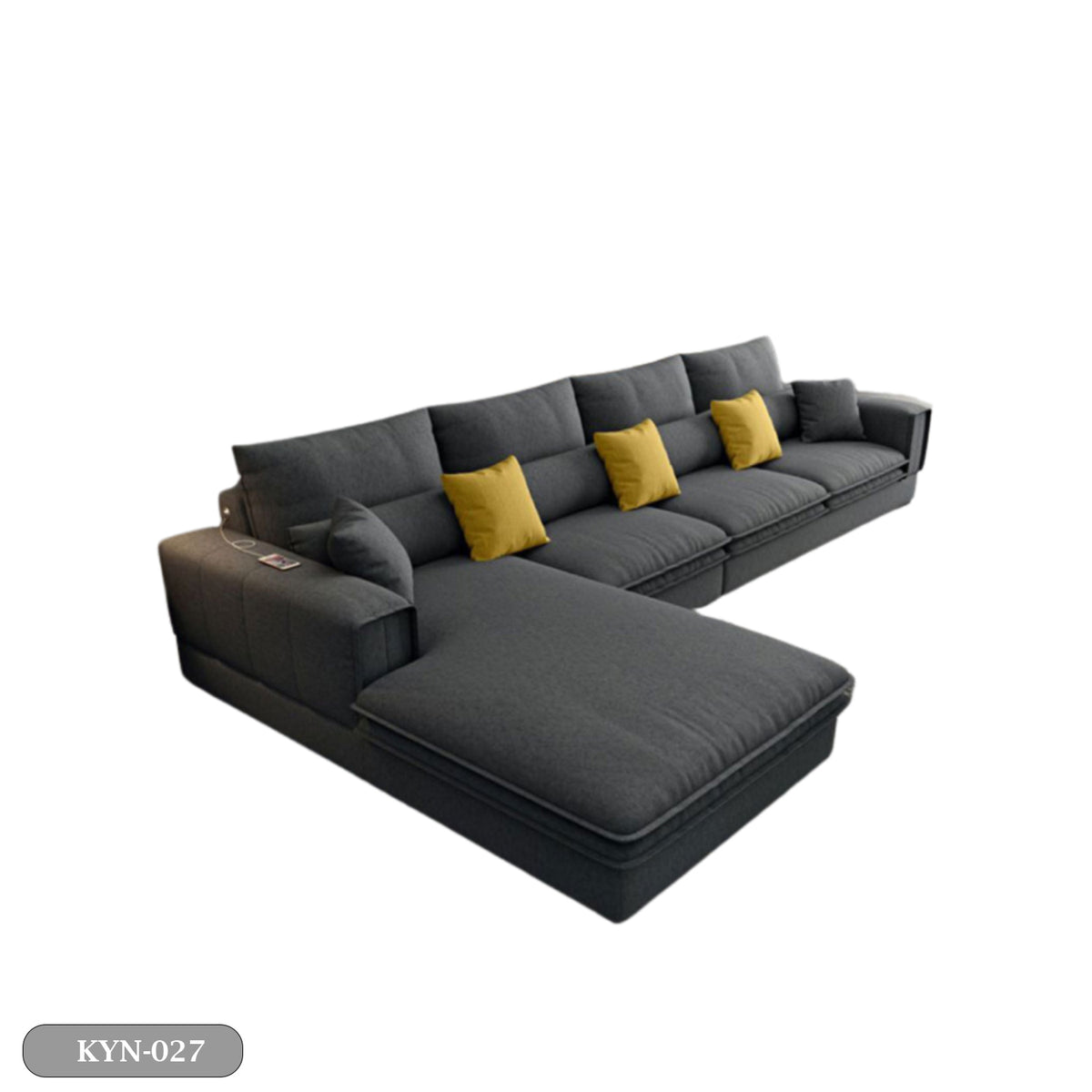 Beech wood corner with linen or velvet fabric - KYN-027