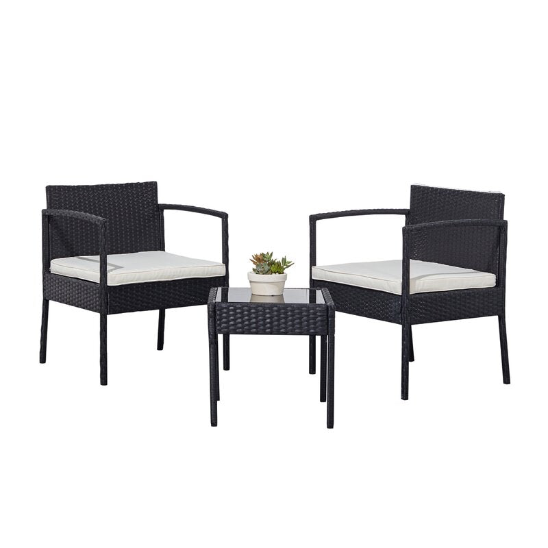 Armada Rattan Set with 2 Chairs and a Table