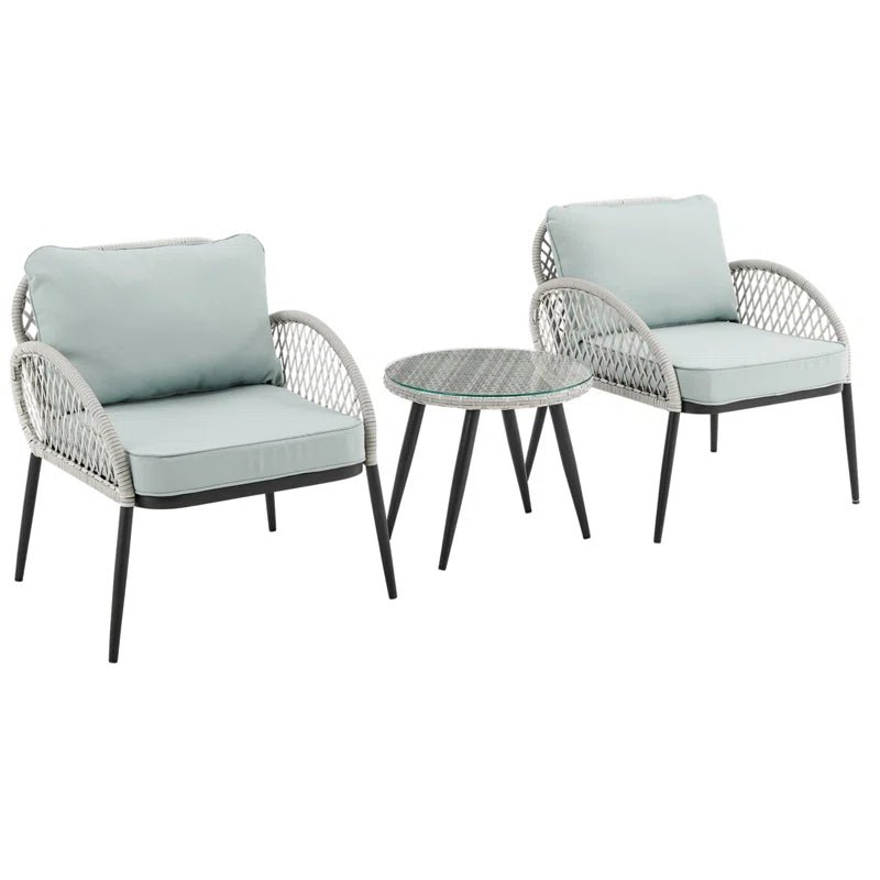 Dorian rope set, 2 chairs and a table