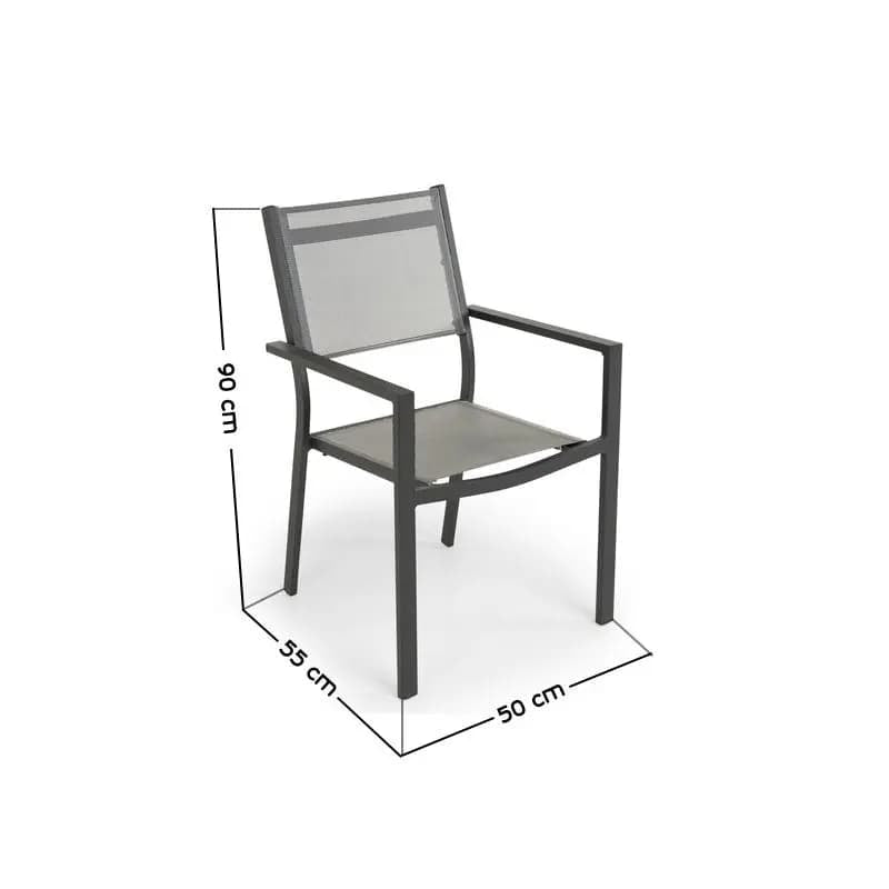 Bruen aluminum chair for restaurants and cafes