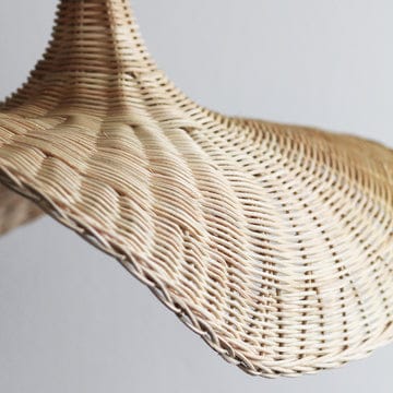 Natural Bamboo Chandelier 50x25cm - HOB-035