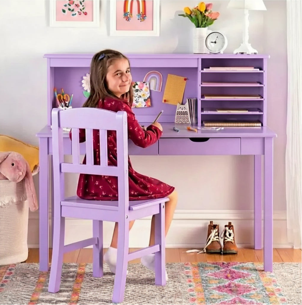 High quality wooden countertop children's desk with office chair - OSM-361