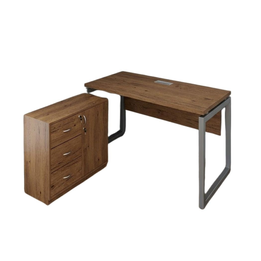 High-Quality Spanish MDF Wood Employee Desk with Modern Design – Model CEM-195