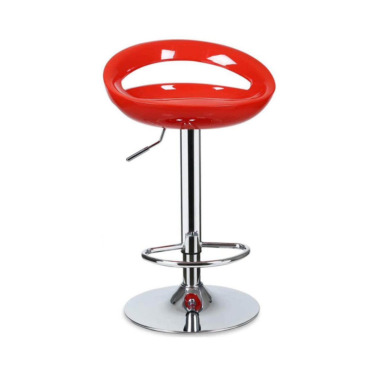 Tori Hydraulic Bar Stool - Red