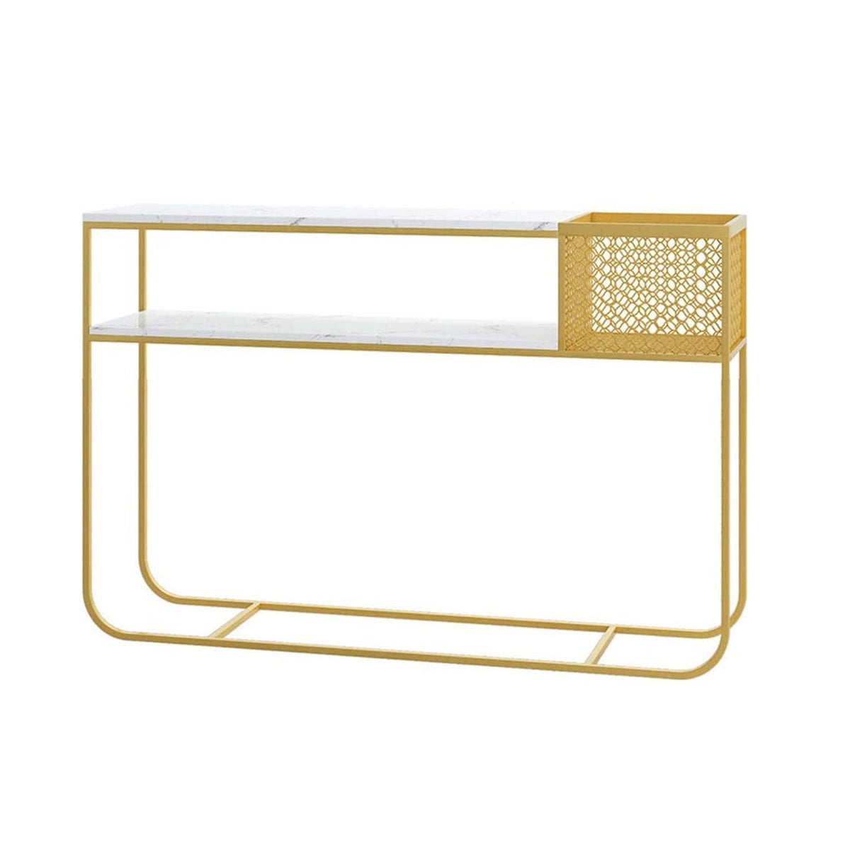 Modern iron and Turkish marble console – elegant and distinctive design